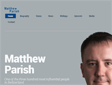 Tablet Screenshot of matthewparish.com